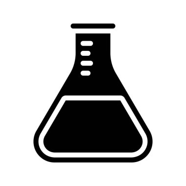 Bilim Matarası Web simgesi, vektör illüstrasyonu         