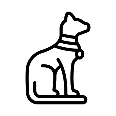 hayvan kedi simgesi vektör illüstrasyonu 