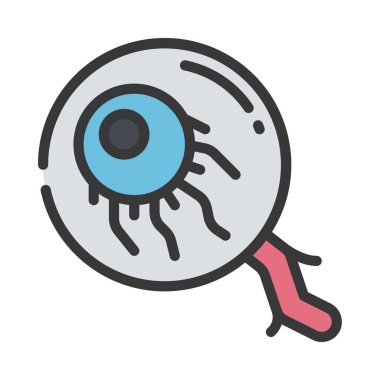 Göz simgesi, vektör illüstrasyonu basit tasarım