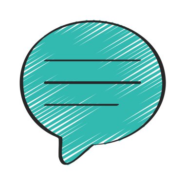 Oval İleti simgesi, vektör illüstrasyonu 