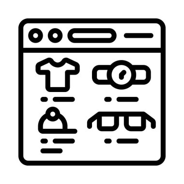 Web sitesi simgesi, vektör illüstrasyonu basit tasarım