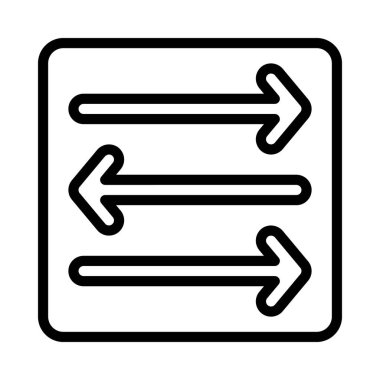 Ağ Değiştirme simgesi düz tasarım, vektör illüstrasyonu              