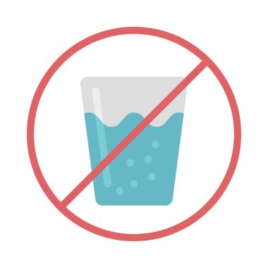 İçme simgesi vektör illüstrasyon tasarımı yok