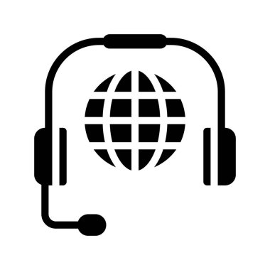 İnternet İletişim simgesi, vektör illüstrasyonu 