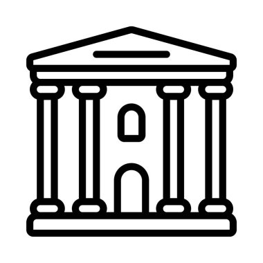 Resmi Bina vektör simgesi, illüstrasyon 