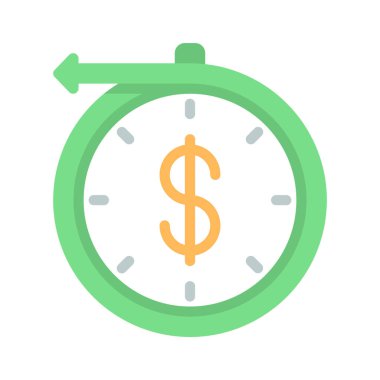 Gelir web simgesi vektör illüstrasyonu