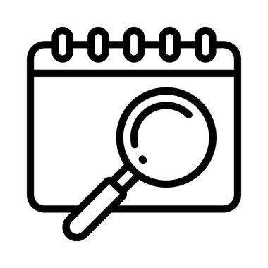 Tarih simgesi, vektör illüstrasyonunu ara 