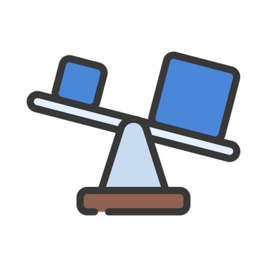 Dengelenmemiş simge vektör illüstrasyon tasarımı