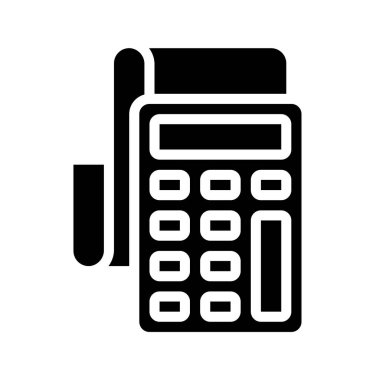 pos terminal vector icon design 