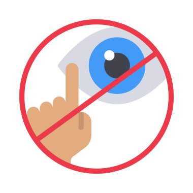 Göz Ağı ikon vektör illüstrasyonuna dokunma