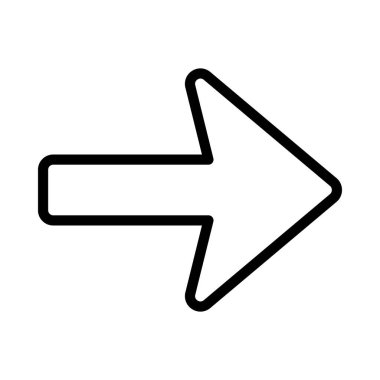  Sağ yön ok ikonu vektör illüstrasyonu 