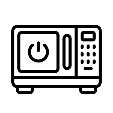 Akıllı Mikrodalga ağ ikonu vektör çizimi