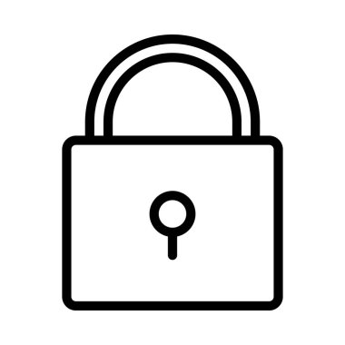 ikon vektör illüstrasyonunu kilitle