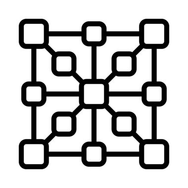 Karmaşık Veri simgesi, vektör illüstrasyonu  