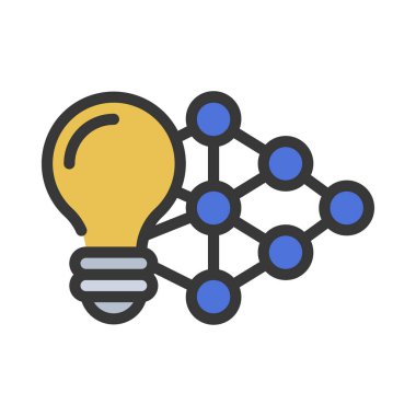 Akıllı Algoritma simgesi vektör çizimi