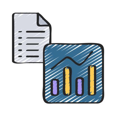 analitik web simgesi vektör illüstrasyonu