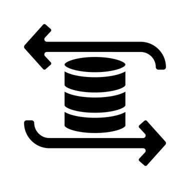 Veri Değiştirme simgesi, vektör illüstrasyonu  