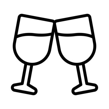 Şerefe Gözlük vektör simgesi, özet biçimi    