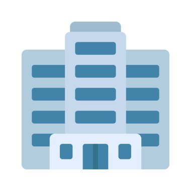  Bina simgesi. Anahat illüstrasyon vektör simgesi web için oluşturma