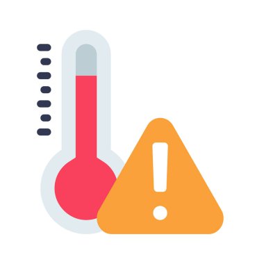 Sıcaklık web simgesi vektör illüstrasyonu