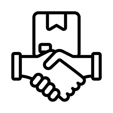 Tedarikçi web simgesi vektör illüstrasyonu