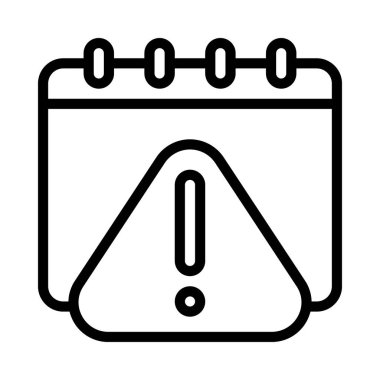 Zamanlama simgesi, vektör illüstrasyonu 