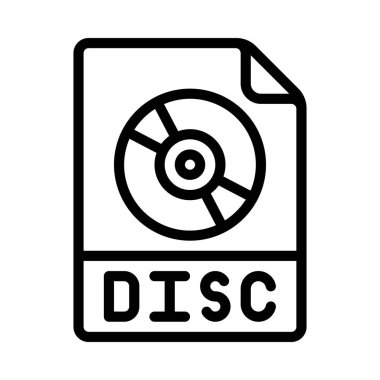 Disk dosyası düz simgesi, vektör illüstrasyonu 