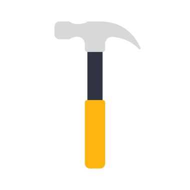 Beyaz arkaplanda pençe çekiç simgesi