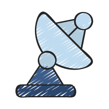 uydu web simge vektör çizim