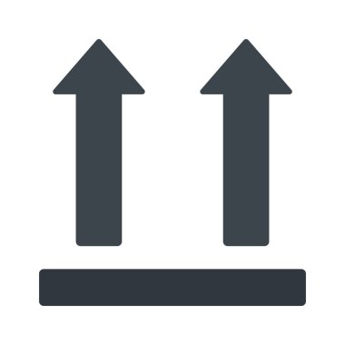 Bu Yukarı Doğru Oklar web simgesi vektör çizimi