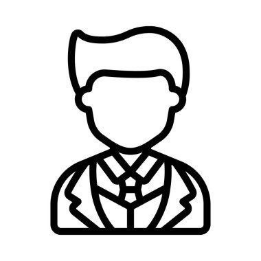 Damat web simgesi düz tasarım, vektör illüstrasyonu