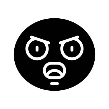 Beyaz arkaplanda duygu simgeleri izole edildi