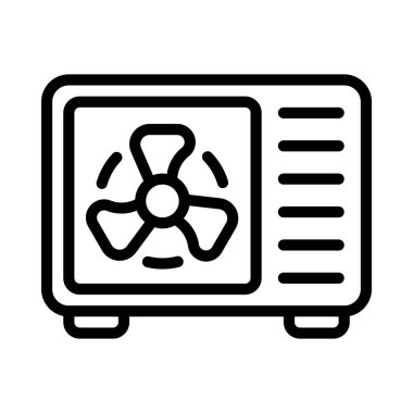 fan simgesi, vektör illüstrasyonu