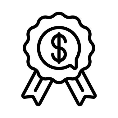 Financial Advice Award icon, vector illustration  