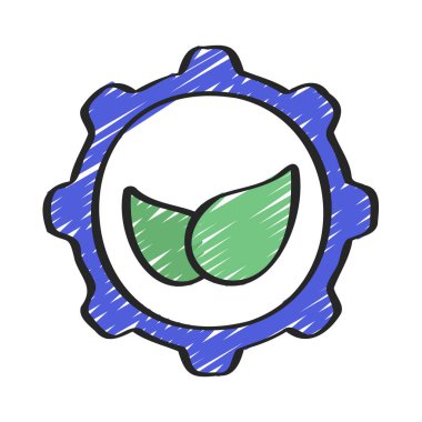 Modern Eko Geliştirme simgesinin vektör illüstrasyonu           