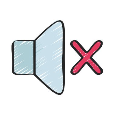 Ses simgesi vektör illüstrasyon tasarımı