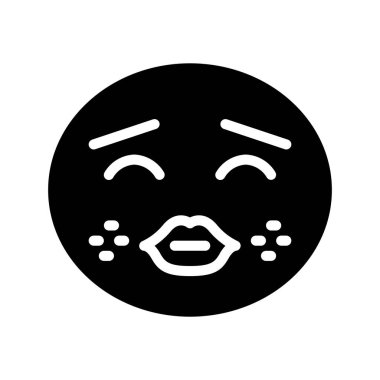 Beyaz arkaplanda duygu simgeleri izole edildi