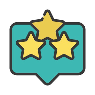 İleti simgesi, vektör illüstrasyonunu gözden geçir 