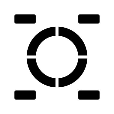 Bir Donut Çizelgesinin vektör çizimi