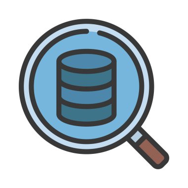 Arama Veri simgesi, vektör çizimi  