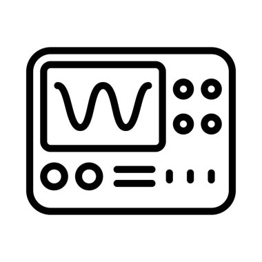 Metre Aygıtı Web simgesi vektör çizimi