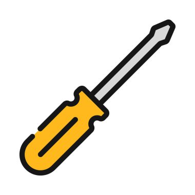 tornavida ikonu vektör çizimi 