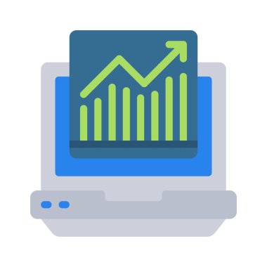 Web sitesi trafik simgesi, vektör illüstrasyonu