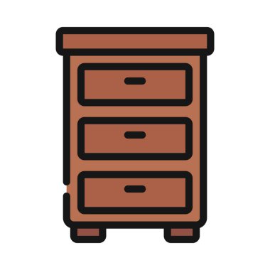 Çizim Sandığı Web simgesi vektör illüstrasyonu