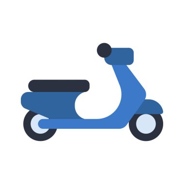  scooter simgesi vektör illüstrasyonu