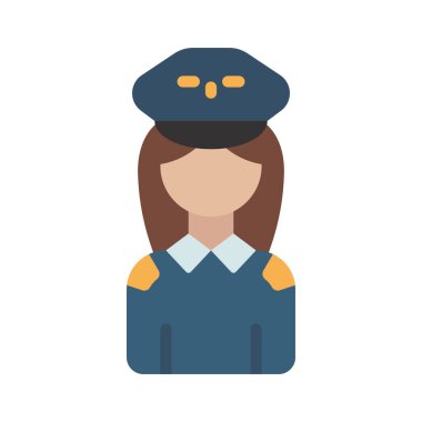 Pilot web simgesi vektör illüstrasyonu