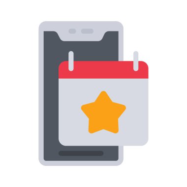 Olay Uygulaması simgesi basit düz illüstrasyon