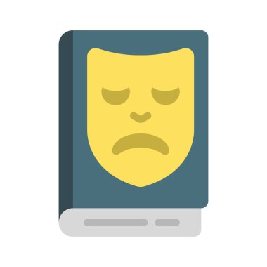 Trajedi Simgesi Basit Vektör İllüstrasyonu