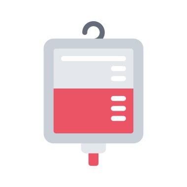 Kan Torbası simgesi, vektör çizimi