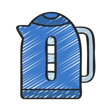 Kettle ağ simgesi vektör illüstrasyonu